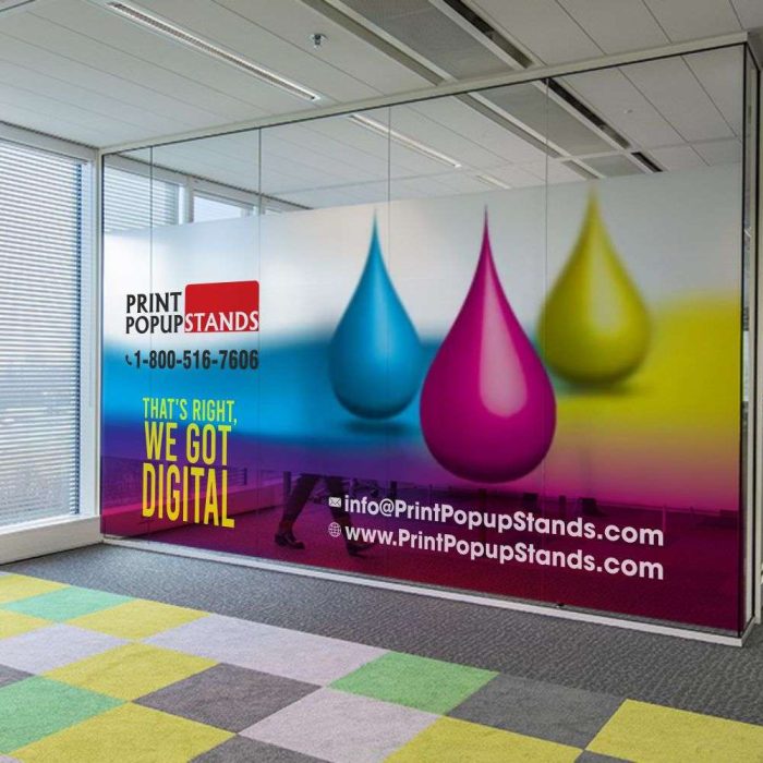 Clear Window Decals Clear Vinyl Graphics Window Cling Printing NYC 